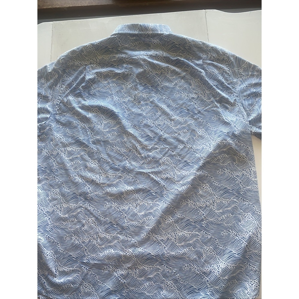southern tide reyn spooner performance Shirt Blue And White - Picture 3 of 6